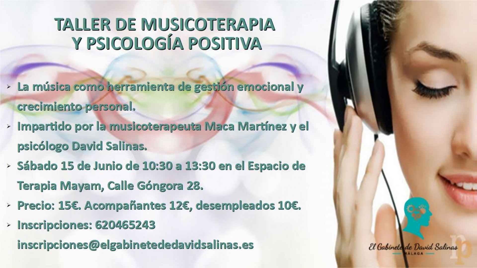 TALLER DE MUSICOTERAPIA Y PSICOLOGÍA POSITIVA