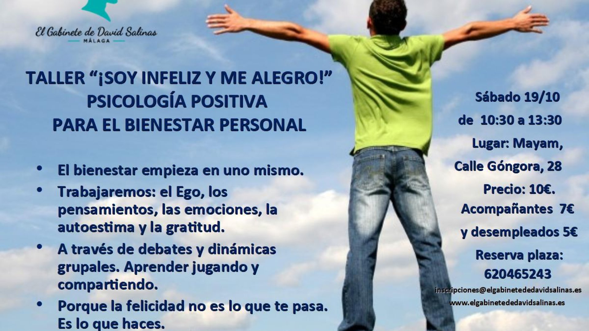 TALLER '¡SOY INFELIZ Y ME ALEGRO!'